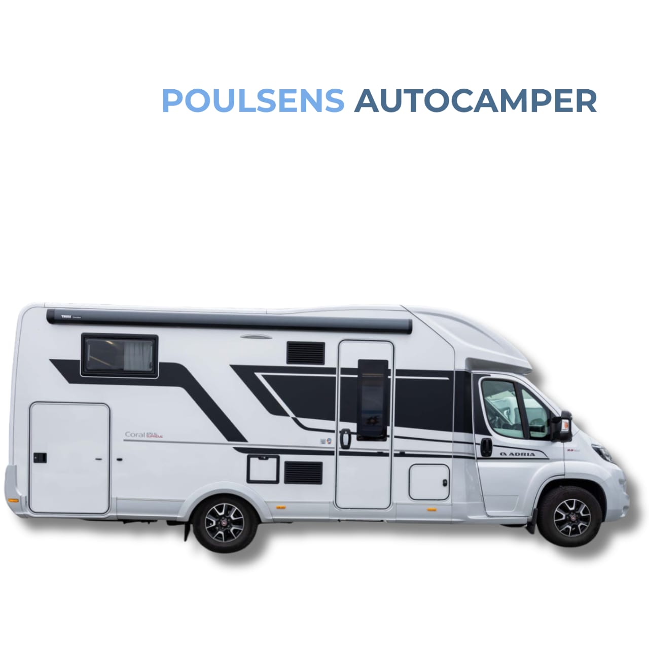 Vue extérieure de côté du camping‑car semi‑intégré Adria CORAL 670 SL 2020 d’occasion