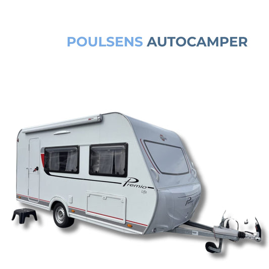 Vue extérieure avant de la Bürstner Premio Life 425 2021