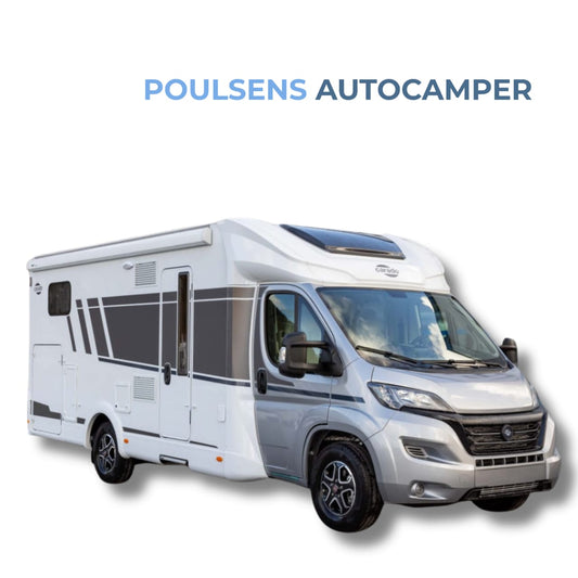 Vue extérieure avant du camping‑car semi‑intégré Carado T 447 2024 neuf