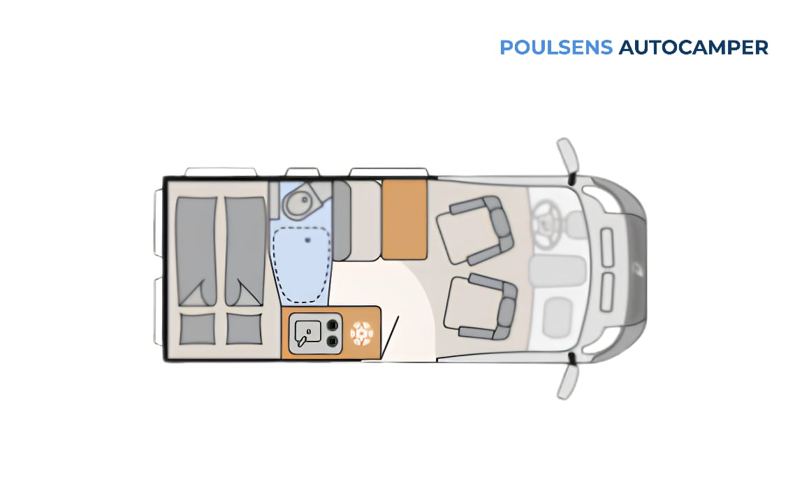 Vue extérieure du camping-car urbain Dethleffs GLOBETRAIL CVD 540 DR 2025 avec design moderne et jantes alliage
