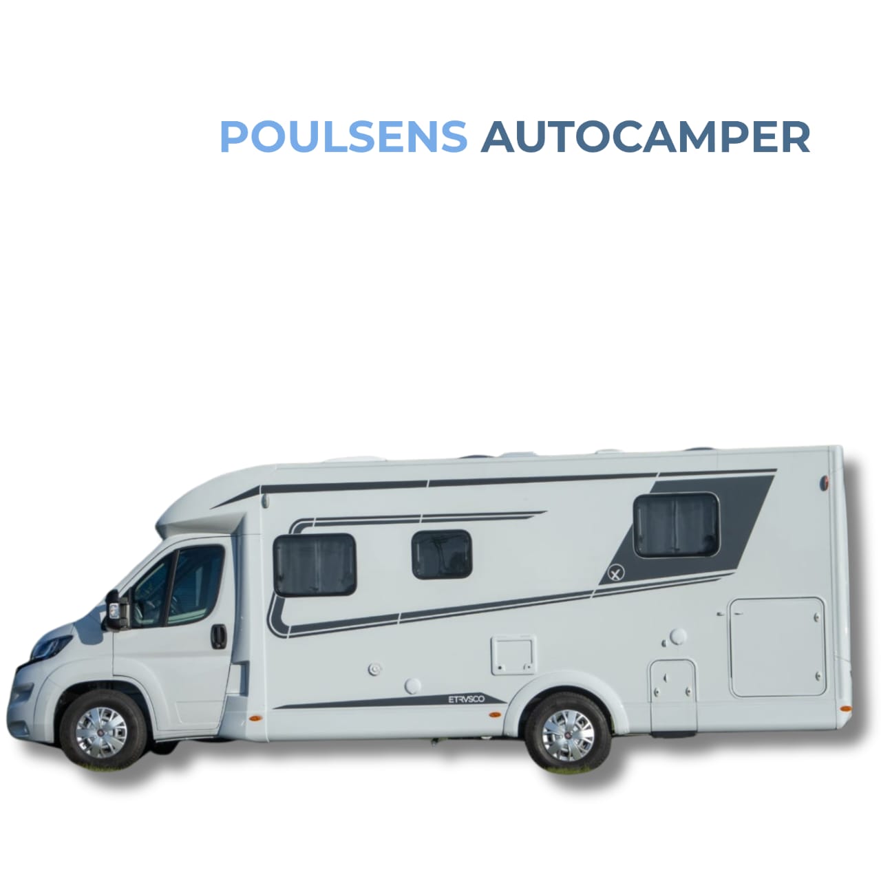 Vue extérieure de côté du camping‑car semi‑intégré Etrusco T7400 QBC 2024