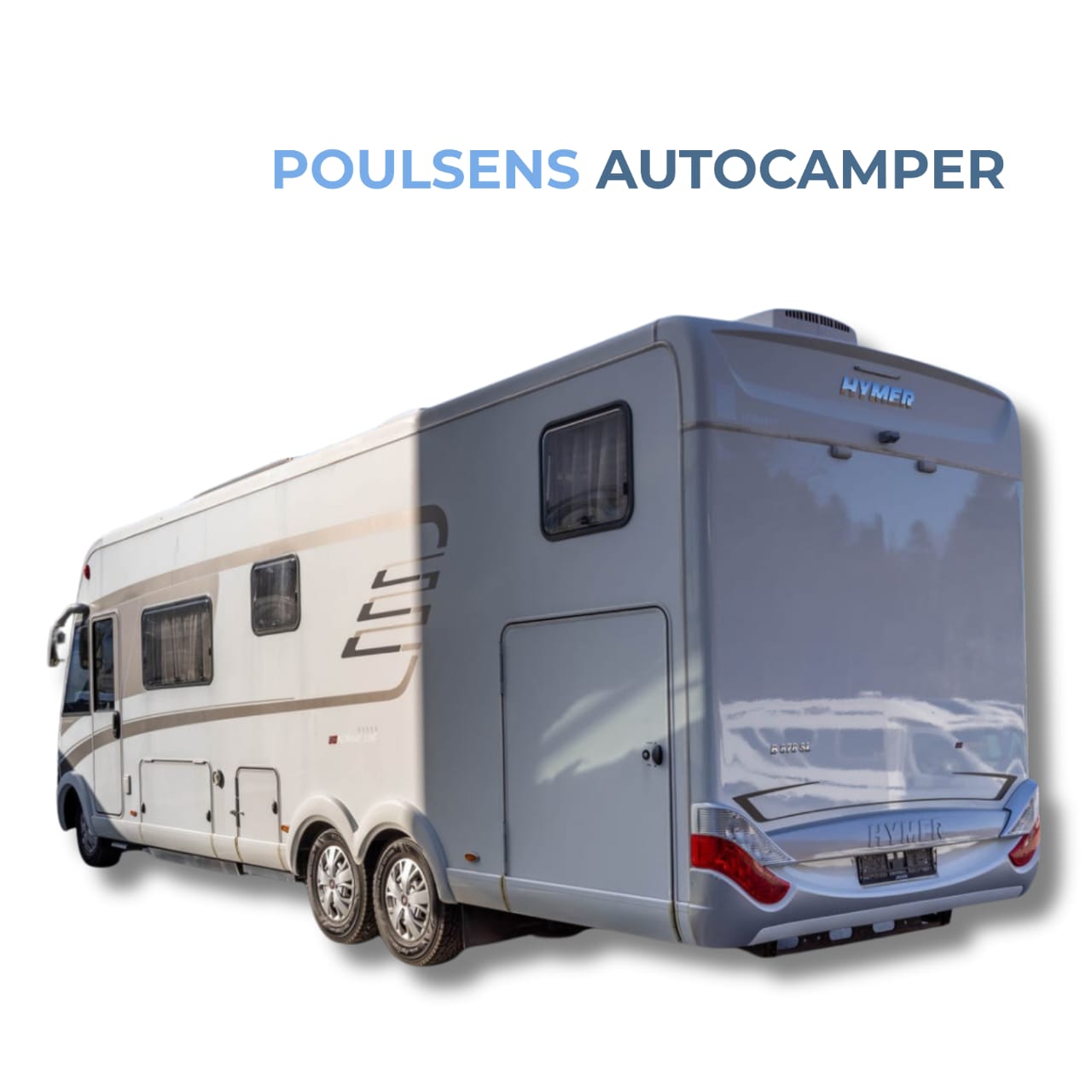 Vue arrière du Hymer B 878 SL 2017 avec auvent