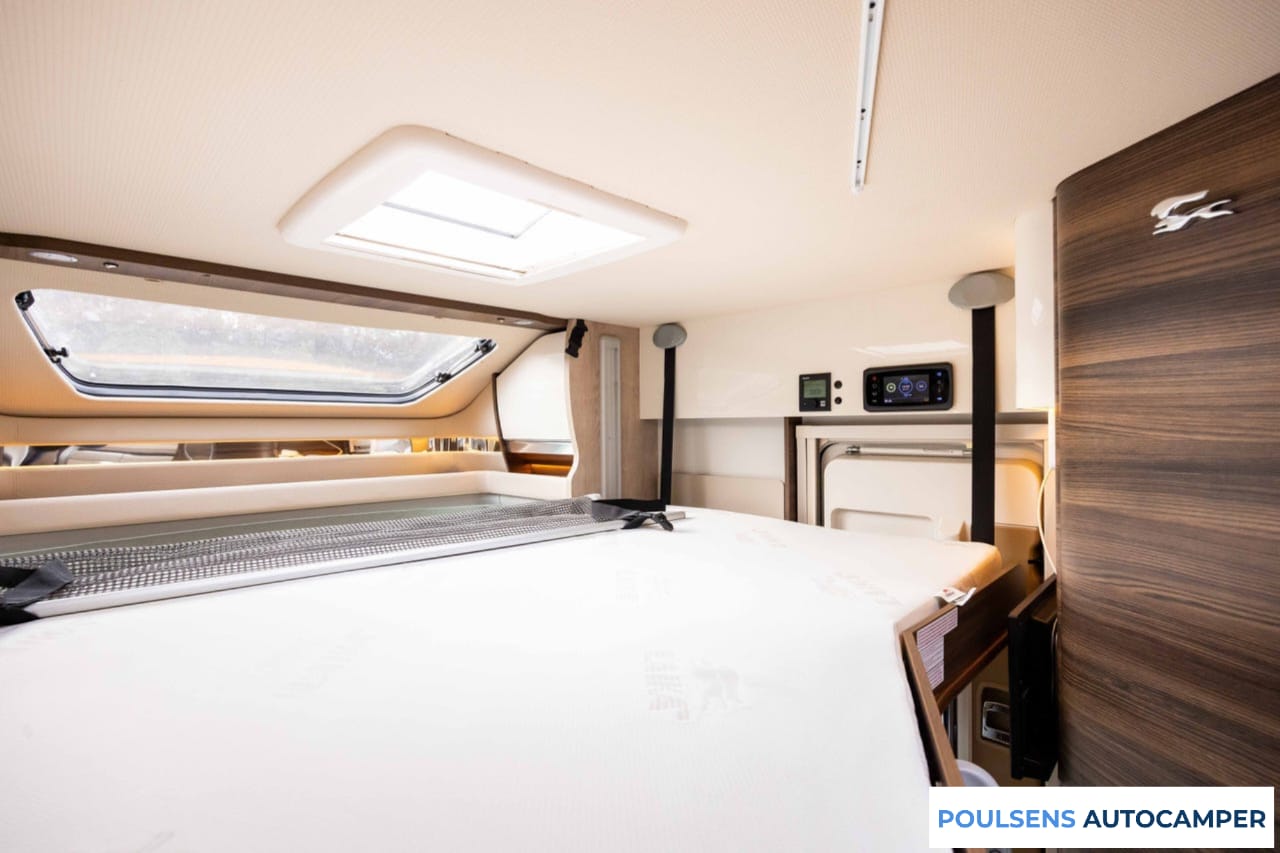 Espace couchage du Laika Ecovip 3019 2021 avec lit central