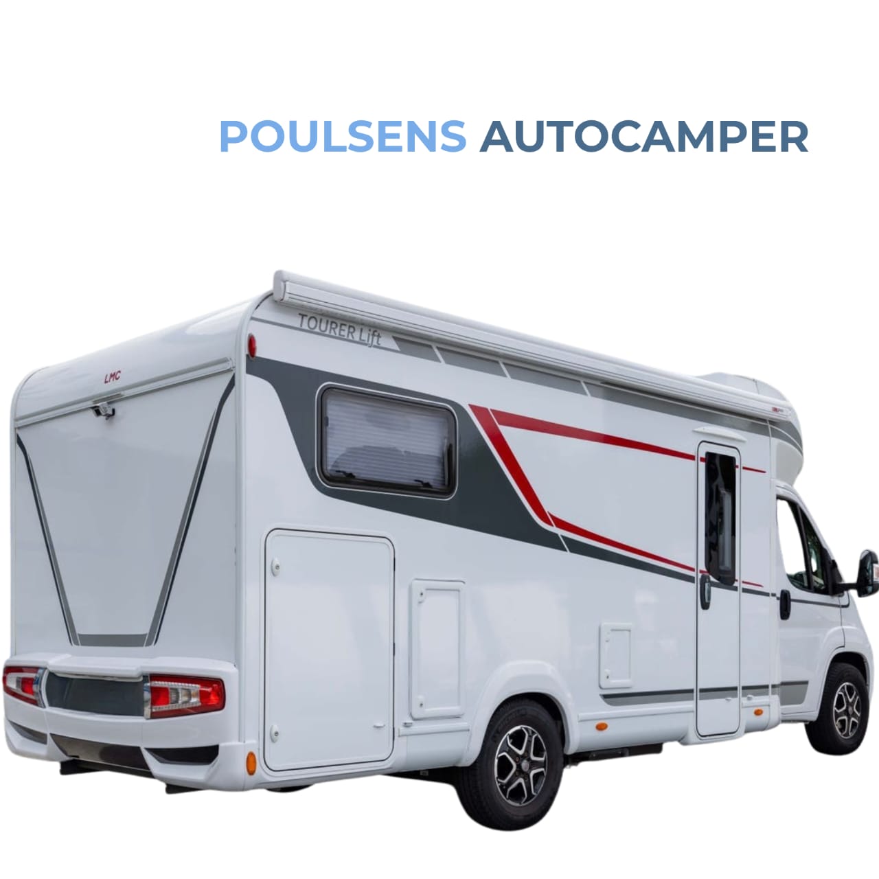Vue arrière du LMC Tourer Lift H 660 2022 avec auvent