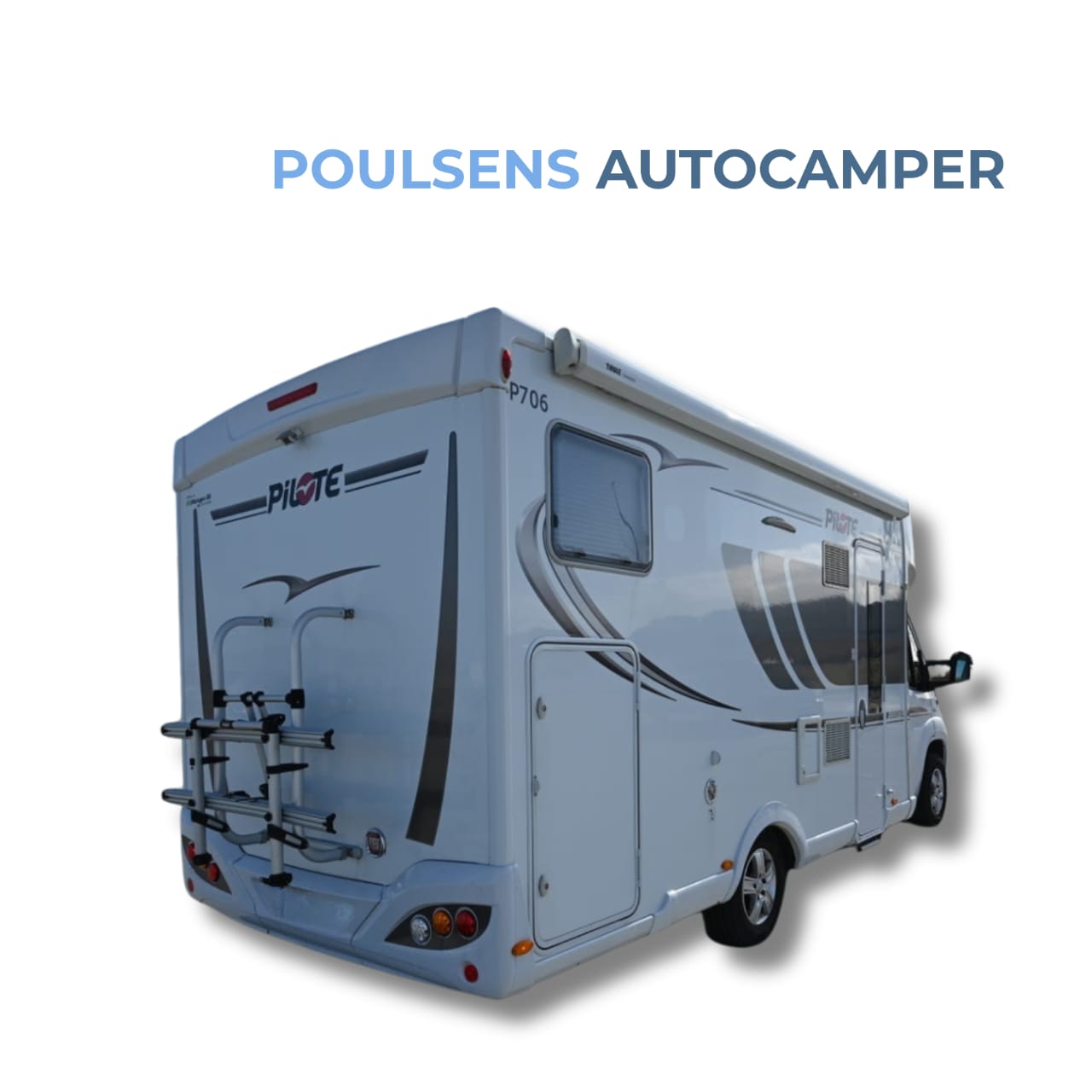 Vue arrière du Pilote P706 Essentiel avec auvent