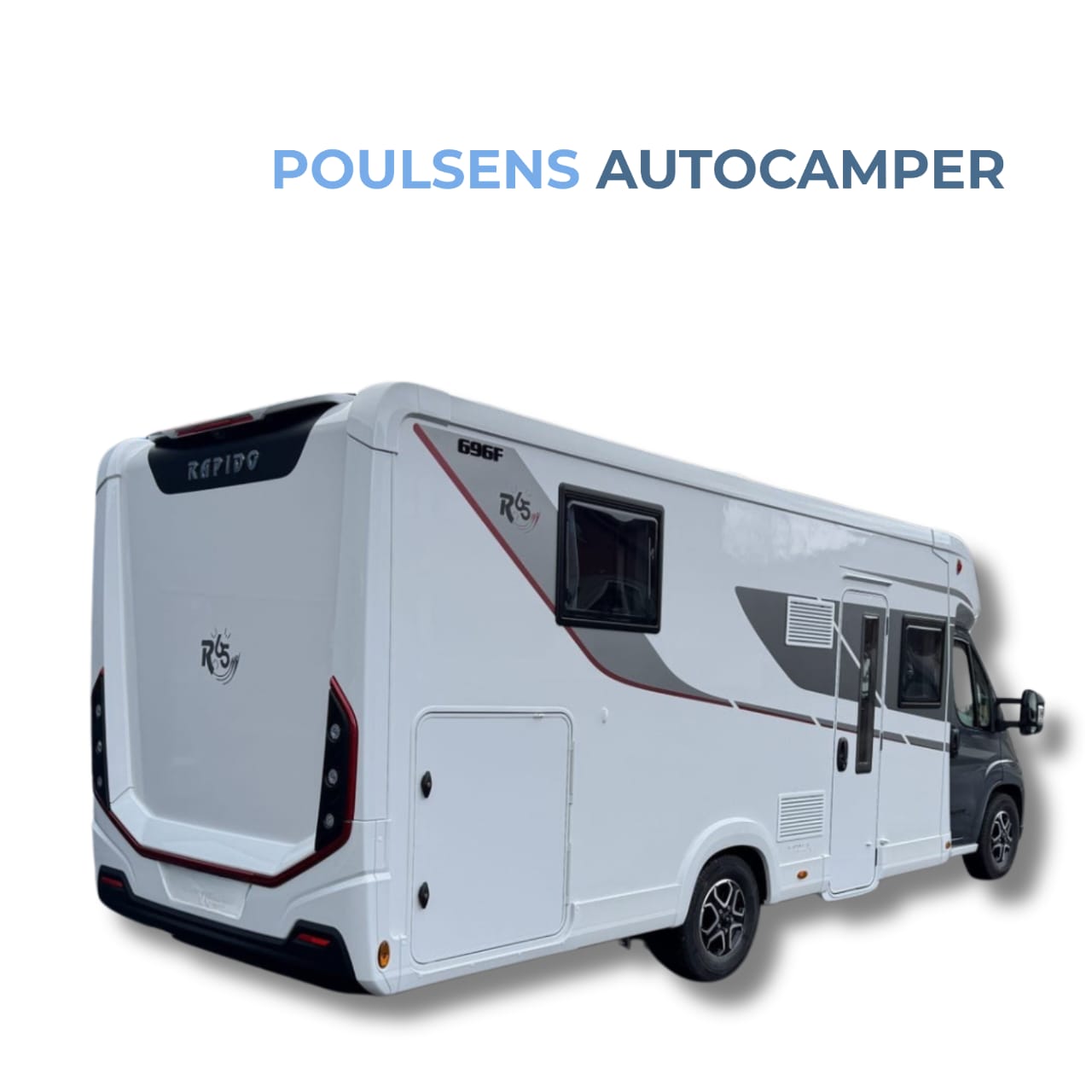 Vue arrière du Rapido 696F avec auvent