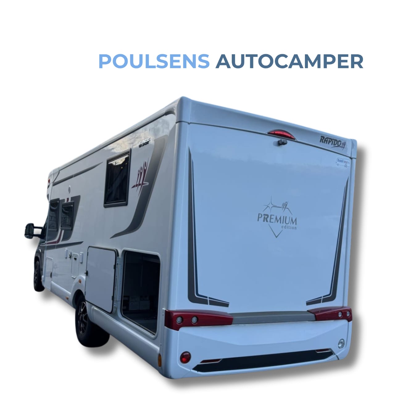 Vue arrière du Rapido 696F avec auvent
