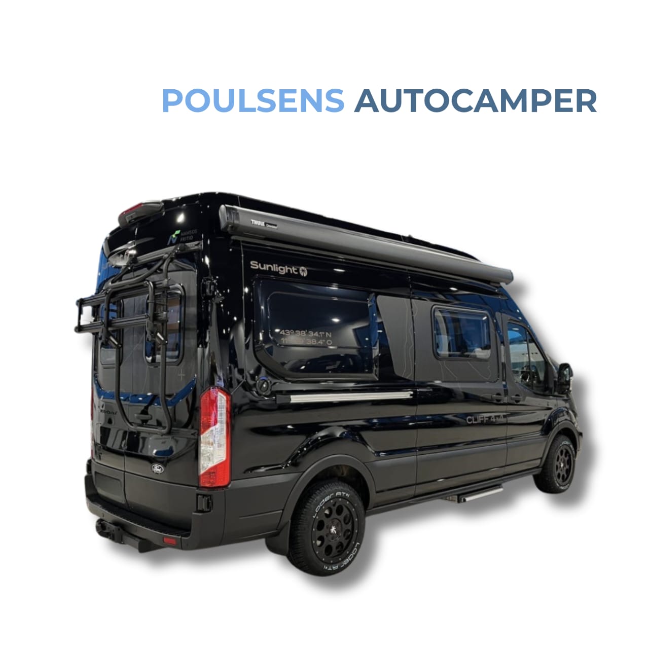 Vue arrière du Sunlight Cliff 590 4x4 Green Trek